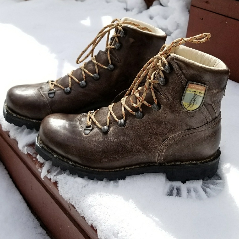 Vintage Dirndl Bua leather mountaineering boots